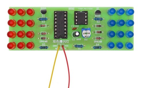RED BLUE DIY LED modul blikajúceho stroboskopického svetla