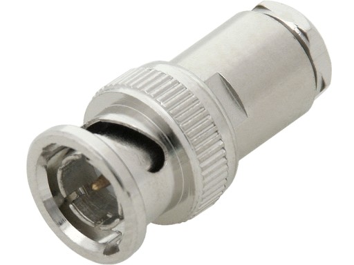 BNC ZÁSTRČKA 50ohm KRIMOVANÝ KOVOVÝ KONEKTOR RG58