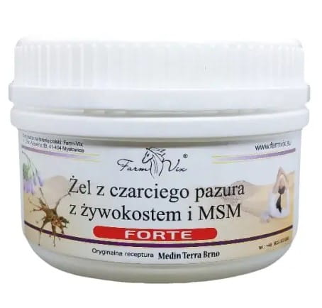 Kostivalový gél z diabolského pazúra MSM Forte 350g Farm-Vix