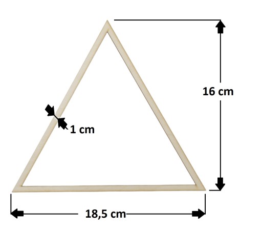 Trojuholníkové obruče 18,5 cm /1 ks Scrapki Lapač snov