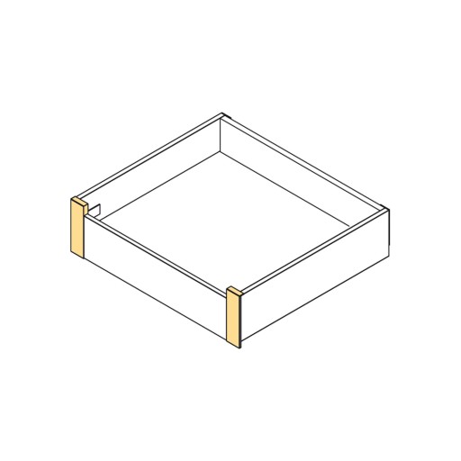 Nízka montáž pre vnútorné čelo VERTEX White