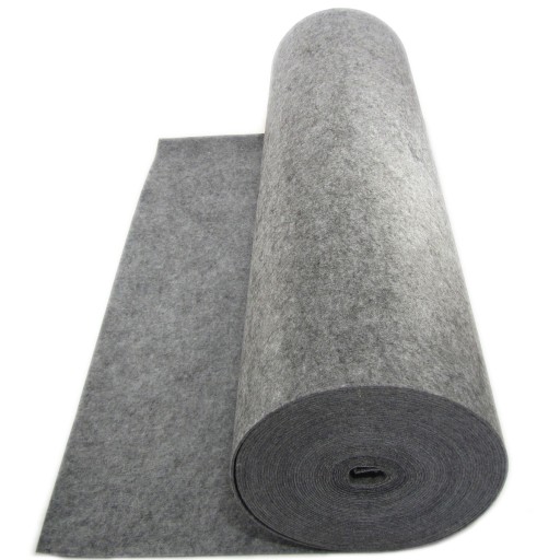 Plsť 3mm, 400g, šírka 160cm, 0,1m - Sivá