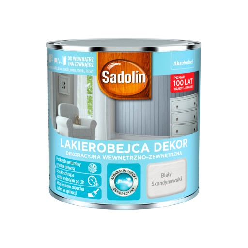 Sadolinové morenie DEKOR biela škandinávska 0,25