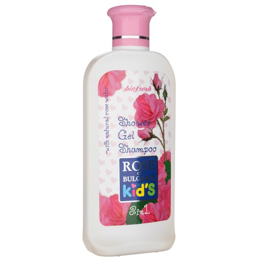 Šampónový gél 2v1 pre deti Ruža z Bulharska hydratuje, upokojuje, upokojuje 200 ml