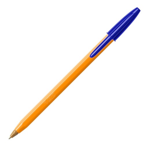 Modré guľôčkové pero Orange Bic
