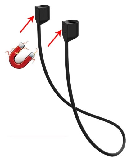 NÁKRČNÍK, MAGNETICKÝ DRŽIAK PRE SLÚCHADLÁ AIRPODS APPLE