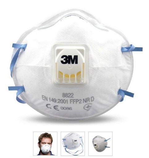 Maska P2 Ochranná polomaska 3M 8822 FFP2