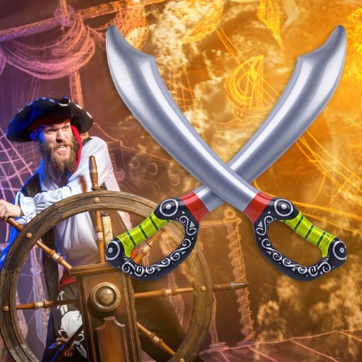 NAFUKOVACÍ MEČ PIRÁTSKÝ BALÓN BEZPEČNÝ PRE DETI na hranie HRY
