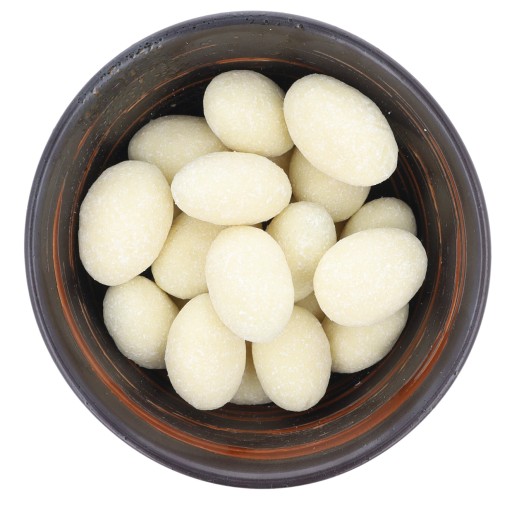 Mandle v bielej čokoláde s kokosom 100g
