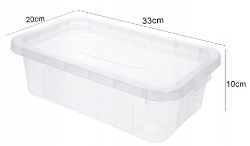 Plastová nádoba s vekom, plastový box 4.5