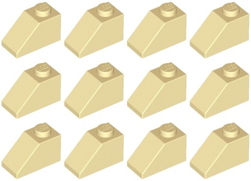 LEGO 3040 DRÁŽKOVÉ KROVICE 2x1 piesok (9g) 12 ks.