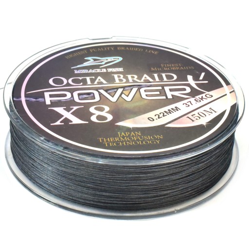 Octa Braid Power X8 Black 0,20mm 150m