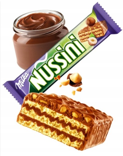 Milka Nussini orechová oblátka v mliečnej čokoláde 1 ks 31,5 g z Nemecka