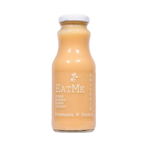 Kokosové smoothie. ananás. banán. EATME jablko 250 ml