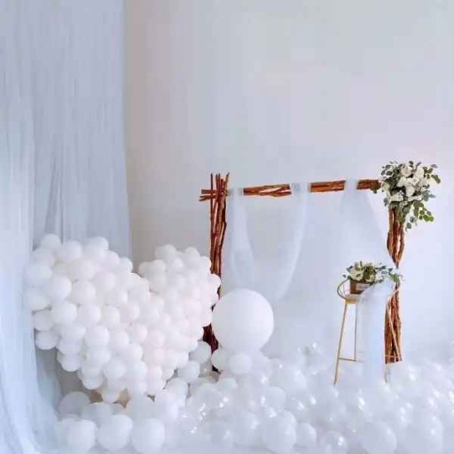 White Balloons Communion Svadobné Svadobné narodeniny 50 ks