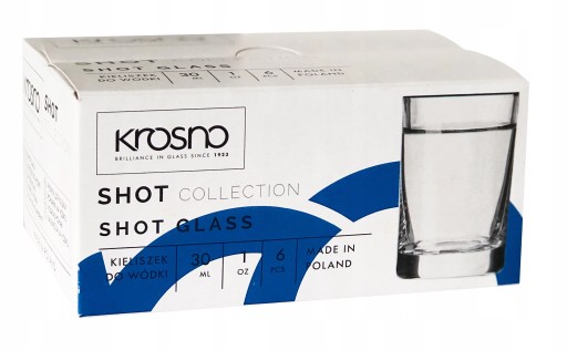 KROSNO POHÁRKY NA VODKU 30ml 6 ks