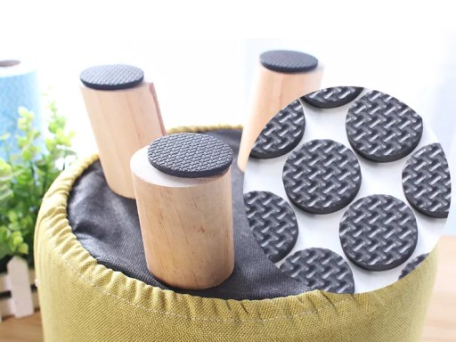 Samolepiace okrúhle penové podložky pod nábytok