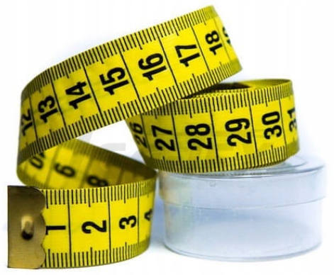 Krajčírsky meter 150 cm s krabicou, centimeter