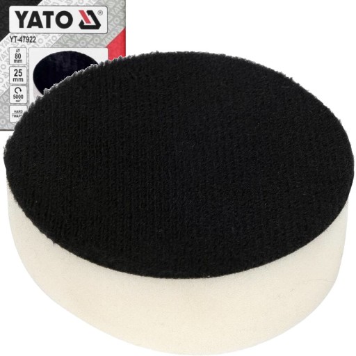 LEŠTIACA HUBKA YATO, TVRDÝ VELCRO PODLOŽKA, 80mm