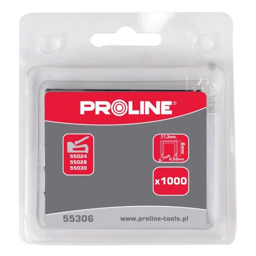 Tvrdené sponky typ A 53 L:12mm PROLINE (55312)