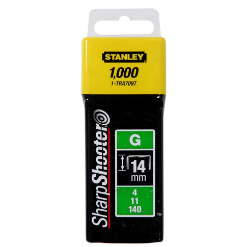 STANLEY STAPLE G 14MM/9/16'' 1000PCS 1-TRA709T