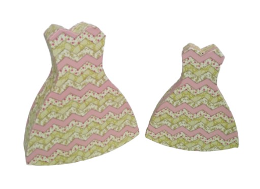 Ozdobná krabička na drobnosti DRESS, sada 2 ks