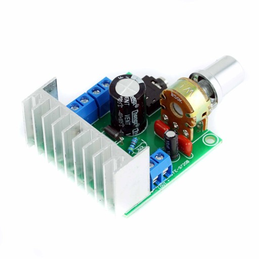 Audio zosilňovač 2x15W 12V TDA7297 + KNOB