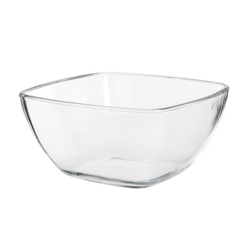 Sklenená šalátová misa na ovocný šalát, štvorcová misa Altom Design 18cm 1,6l