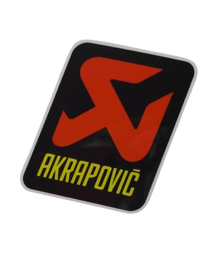 NÁLEPKA S LOGOM AKRAPOVIC 7,5 cm x 8,1 cm