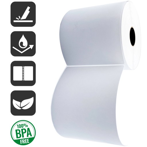 BIELE TERMOŠTÍTKY 100x150 mm 500 ks