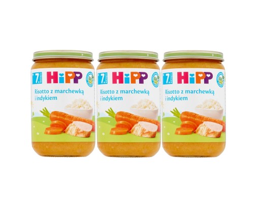 HiPP Rizoto s mrkvou a bio morčacím mäsom, 220g