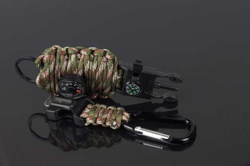 Paracord Keychain Carabiner Firestarter TEPLOMER