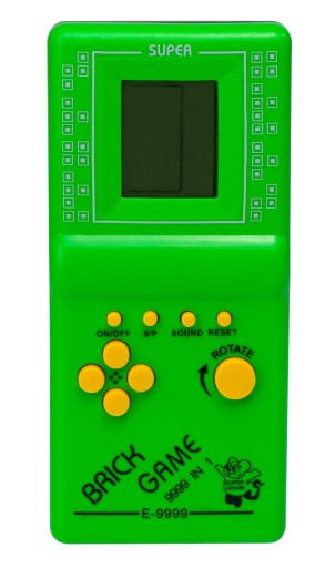 ELEKTRONICKÁ HRA TETRIS 9999IN1, ZELENÁ