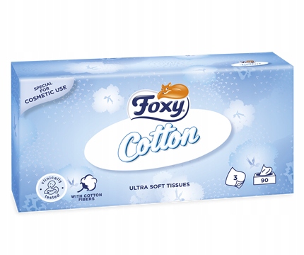 FOXY Bavlnené ultra jemné obrúsky 90 ks