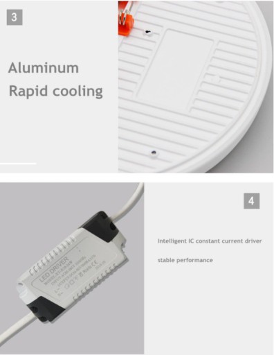 PANELOVÁ STROPNÁ LED LAMPA 12W STUDENÁ BIELA ZARIADENIE