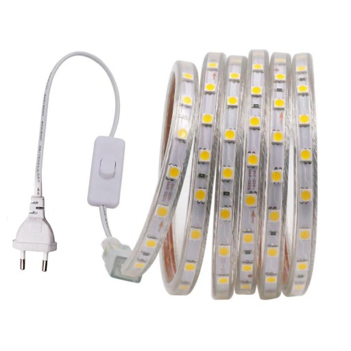 230V napájací kábel pre 6W LED pásik so spínaným napájaním