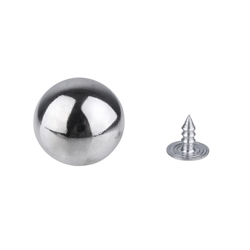 Gombík strieborná gulička 17MM 10KS 463
