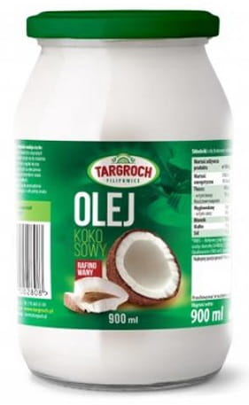 Rafinovaný kokosový olej bez zápachu 900 ml