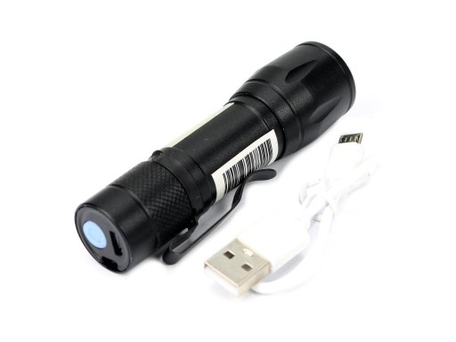 200 lm USB nabíjaná COB LED baterka TEGER