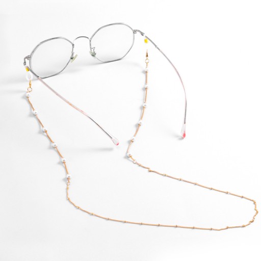 Elegantná zlatá tenká retiazka na okuliare