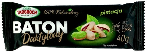 Datlová tyčinka, arašidy s pistáciami, bez cukru, 40 g Targroch