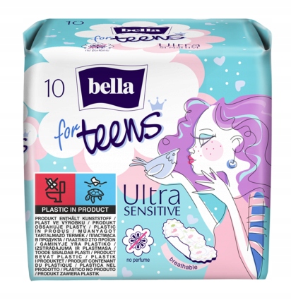 BELLA PRE TEENS ULTRA CITLIVÉ hygienické vložky 10 ks.