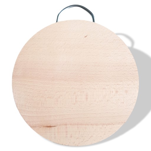 Buková DOSKA NA KRAJENIE S KOVOVOU RÚČKOU 20cm
