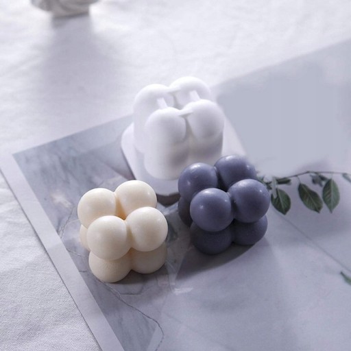 SILIKÓNOVÁ FORMA NA SVIEČKY ODLIETANIE VOSU DIY BUBLINA MAL