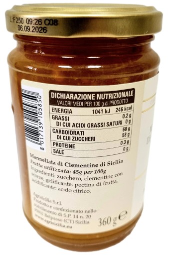 Klementínsky džem FLAVOURS OF SICILY 360 gr
