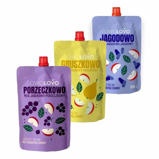 Owolovo Mix 3 príchutí 200 g x 3 kusy