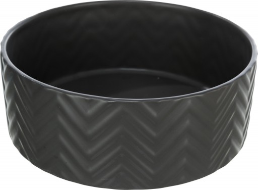 Čierna keramická miska pre psov 0,4L ø13cm