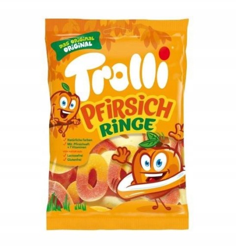 Pfirsich Ringe Trolli želé 150 g