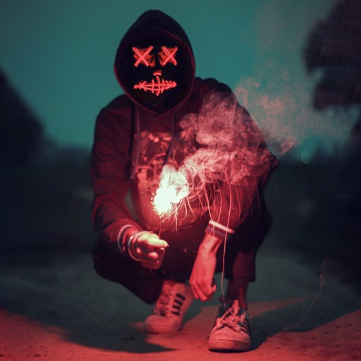 LED MASKA SVIETIACA LED HALLOWEEN PURGE PARTY