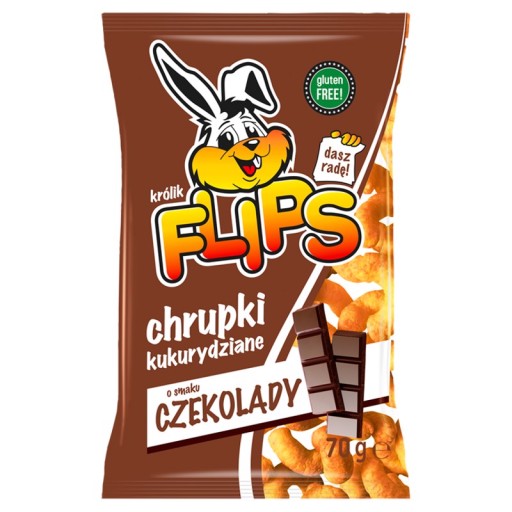 Flips Kukuričné lupienky s príchuťou čokolády 70 g